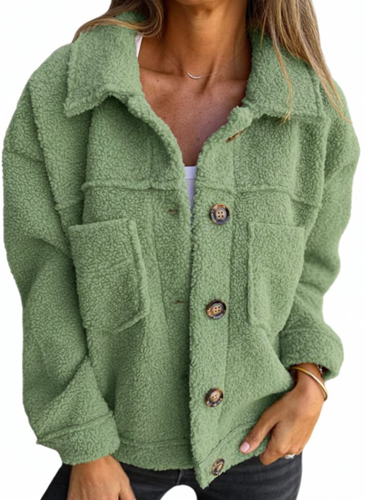 BECKY™ | JACKE MIT KNÖPFEN