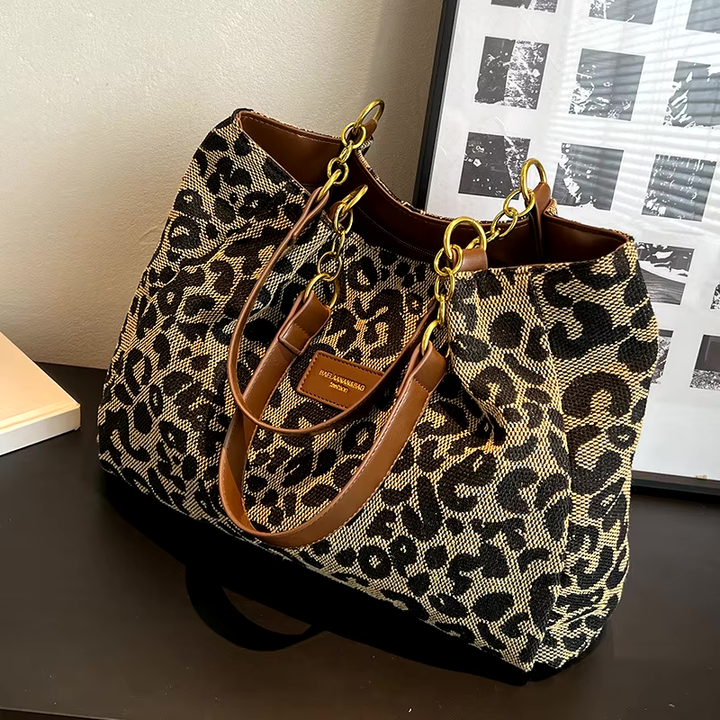 Lisanne | LUXURIÖSE UMHÄNGETASCHE MIT LEOPARDENMUSTER