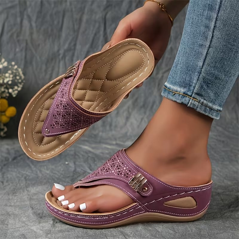 CALIRA™ | BEQUEME KEILSANDALEN