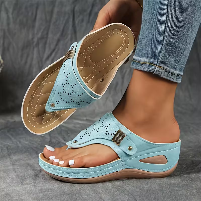 CALIRA™ | BEQUEME KEILSANDALEN
