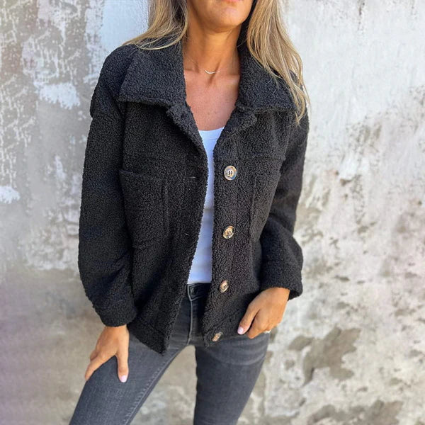 BECKY™ | JACKE MIT KNÖPFEN